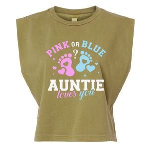 Gender reveal auntie aunt Garment-Dyed Women's Muscle Tee