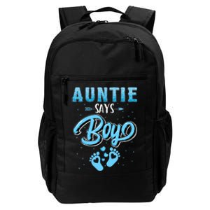 Gender Reveal Auntie Says Boy Baby Matching Family Set Daily Commute Backpack