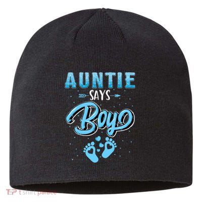 Gender Reveal Auntie Says Boy Baby Matching Family Set Sustainable Beanie