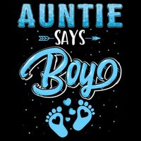 Gender Reveal Auntie Says Boy Baby Matching Family Set 16 in Basic Backpack