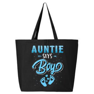 Gender Reveal Auntie Says Boy Baby Matching Family Set 25L Jumbo Tote