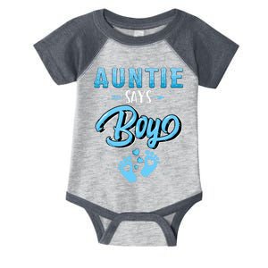 Gender Reveal Auntie Says Boy Baby Matching Family Set Infant Baby Jersey Bodysuit