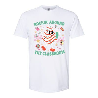 Groovy Rocking Around Classroom Teacher Christmas Tree Cake Softstyle CVC T-Shirt