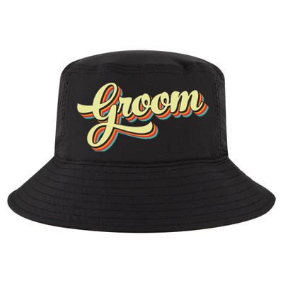 Groom Retro Art Baseball Font Vintage Cool Comfort Performance Bucket Hat