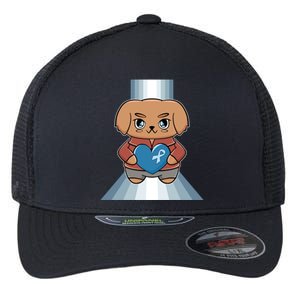 Golden Retriever Anime Dog Diabetes Awareness Gift Flexfit Unipanel Trucker Cap