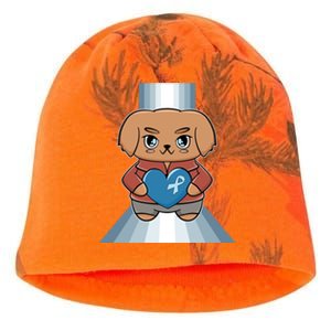 Golden Retriever Anime Dog Diabetes Awareness Gift Kati - Camo Knit Beanie