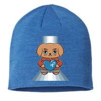 Golden Retriever Anime Dog Diabetes Awareness Gift Sustainable Beanie