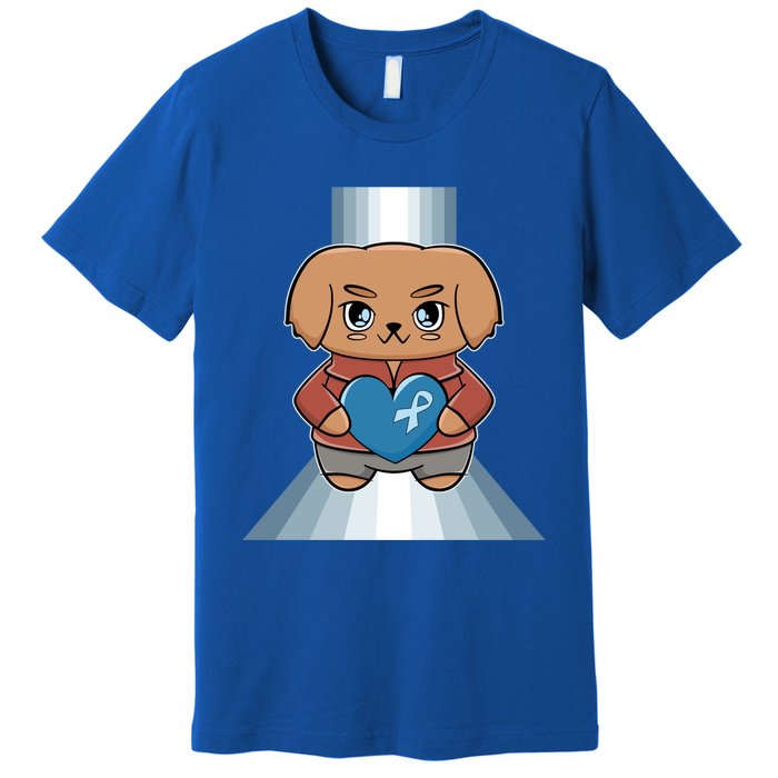 Golden Retriever Anime Dog Diabetes Awareness Gift Premium T-Shirt