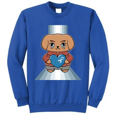 Golden Retriever Anime Dog Diabetes Awareness Gift Tall Sweatshirt