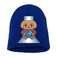 Golden Retriever Anime Dog Diabetes Awareness Gift Short Acrylic Beanie