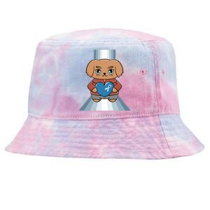 Golden Retriever Anime Dog Diabetes Awareness Gift Tie-Dyed Bucket Hat