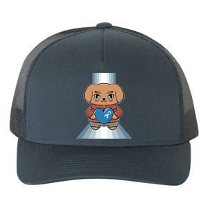 Golden Retriever Anime Dog Diabetes Awareness Gift Yupoong Adult 5-Panel Trucker Hat