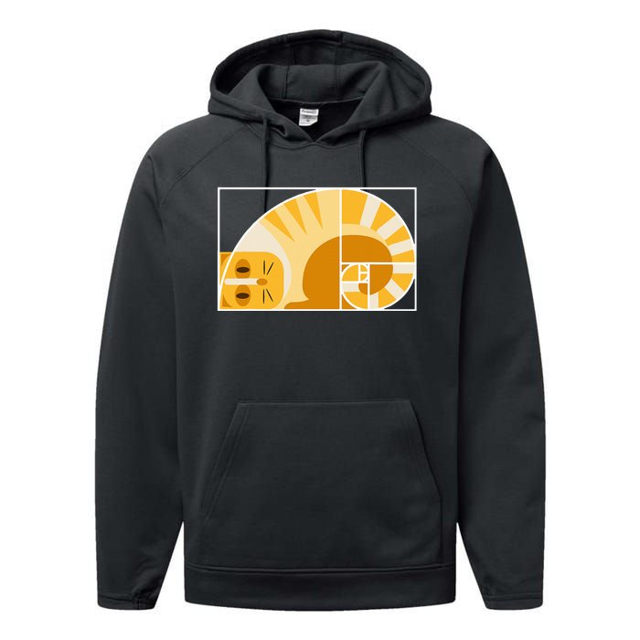 Golden Ratio Architecture Funny Cat Loving Architect Performance Fleece Hoodie