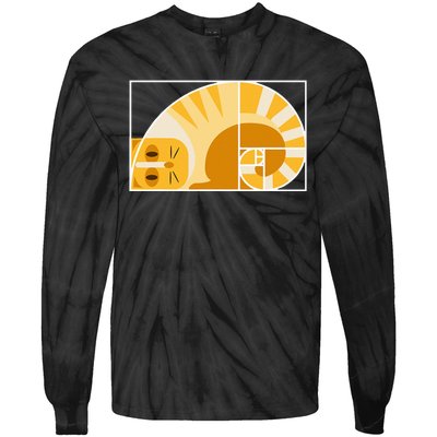 Golden Ratio Architecture Funny Cat Loving Architect Tie-Dye Long Sleeve Shirt