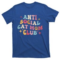 Groovy Retro Anti Social Cat Moms Club MotherS Day Cute Gift T-Shirt