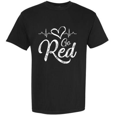 Go Red American Heart Health Month Awareness In February Garment-Dyed Heavyweight T-Shirt