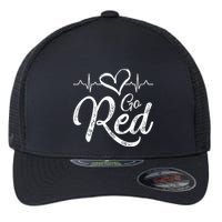 Go Red American Heart Health Month Awareness In February Flexfit Unipanel Trucker Cap