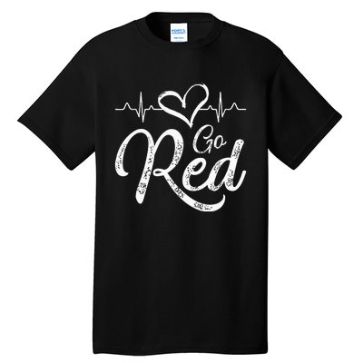 Go Red American Heart Health Month Awareness In February Tall T-Shirt