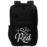 Go Red American Heart Health Month Awareness In February Impact Tech Backpack