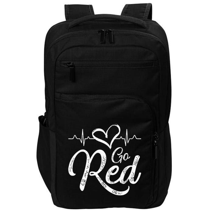 Go Red American Heart Health Month Awareness In February Impact Tech Backpack