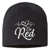 Go Red American Heart Health Month Awareness In February Sustainable Beanie