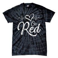 Go Red American Heart Health Month Awareness In February Tie-Dye T-Shirt