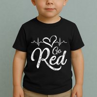 Go Red American Heart Health Month Awareness In February Toddler T-Shirt