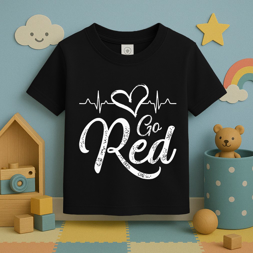 Go Red American Heart Health Month Awareness In February Toddler T-Shirt
