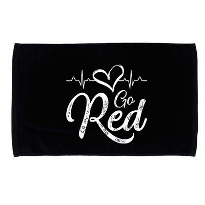 Go Red American Heart Health Month Awareness In February Microfiber Hand Towel
