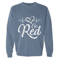 Go Red American Heart Health Month Awareness In February Garment-Dyed Sweatshirt
