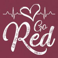 Go Red American Heart Health Month Awareness In February 16oz Travel Tumbler