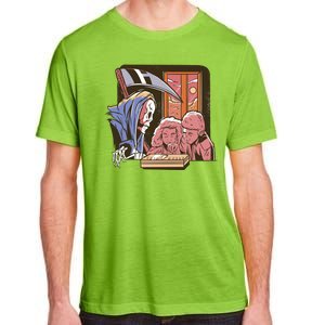 Grim Reaper And Children Horror Adult ChromaSoft Performance T-Shirt