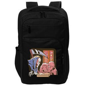 Grim Reaper And Children Horror Impact Tech Backpack