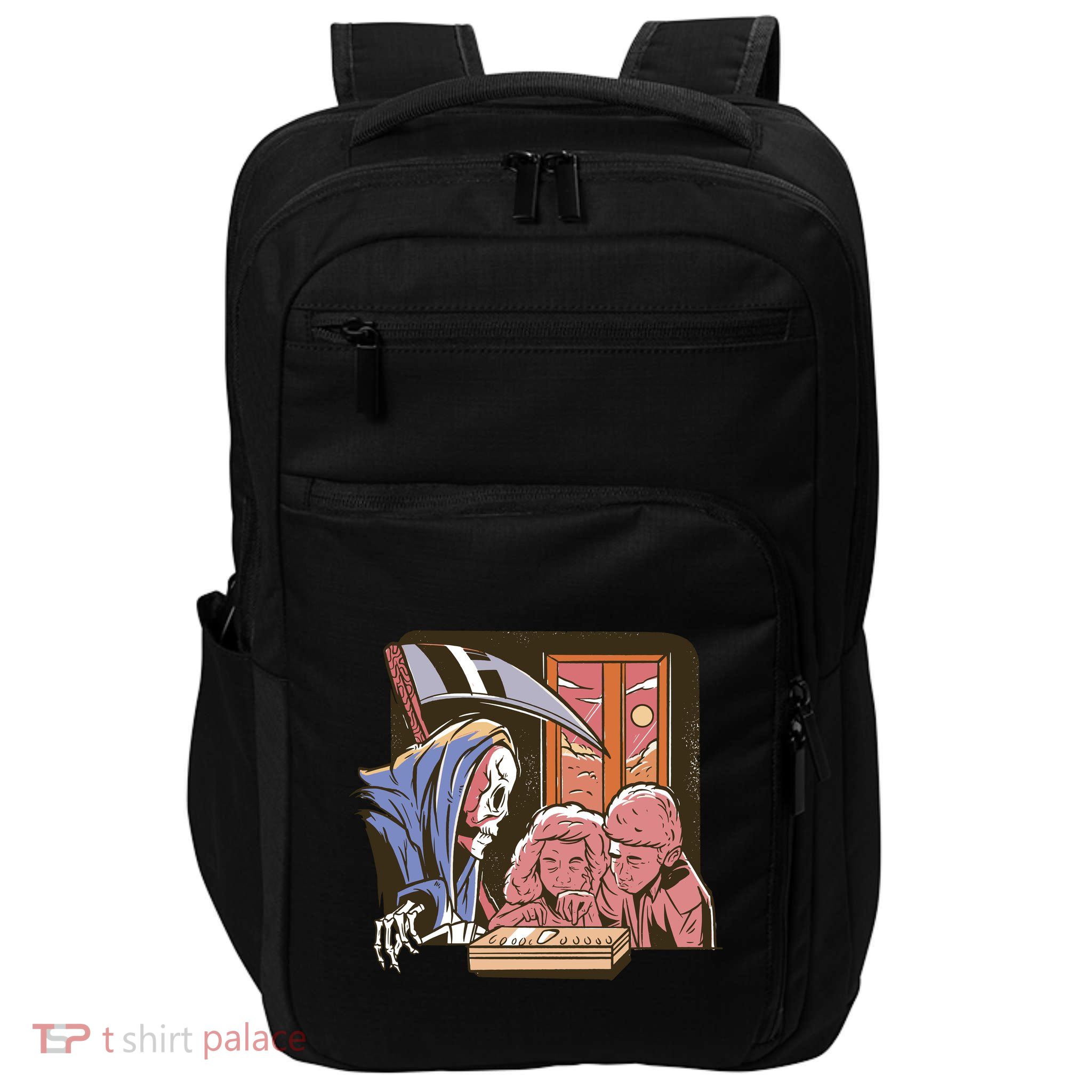 Grim Reaper And Children Horror Impact Tech Backpack