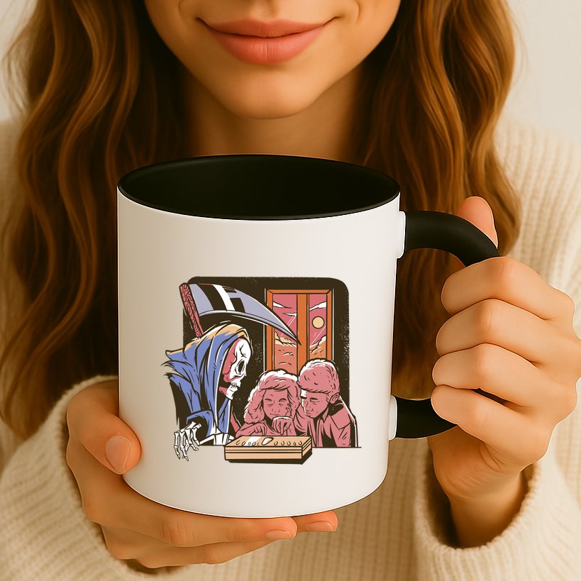 Grim Reaper And Children Horror Mug