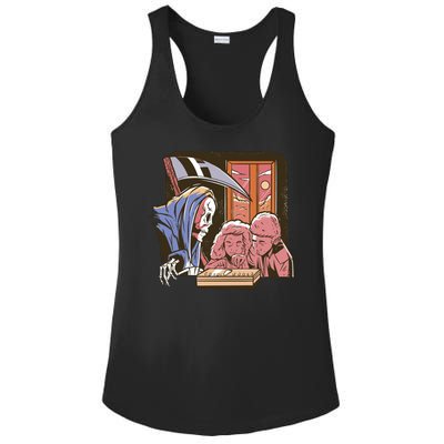 Grim Reaper And Children Horror Ladies PosiCharge Competitor Racerback Tank