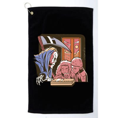 Grim Reaper And Children Horror Golf Towel