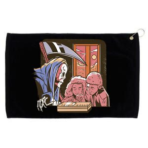 Grim Reaper And Children Horror Grommeted Golf Towel