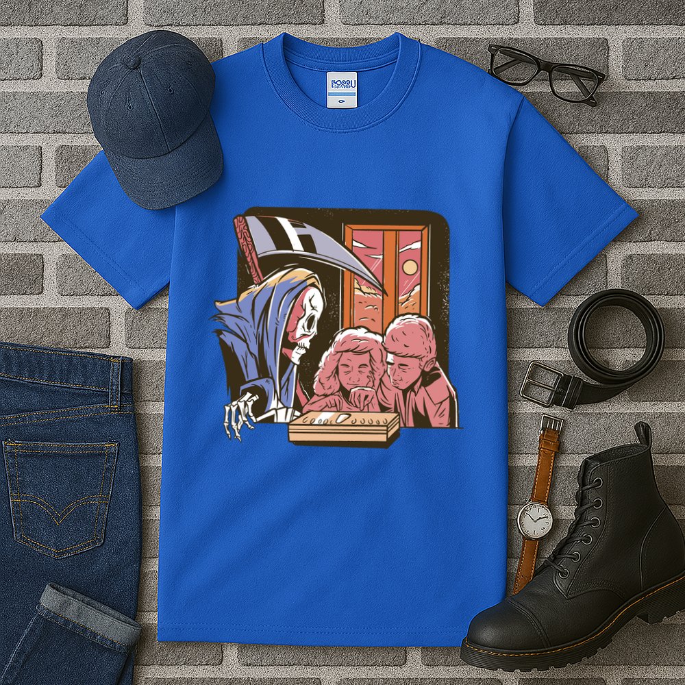 Grim Reaper And Children Horror Tall T-Shirt