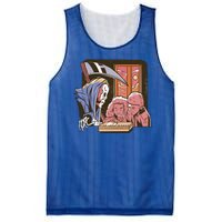 Grim Reaper And Children Horror Mesh Reversible Basketball Jersey Tank