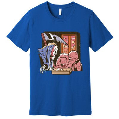Grim Reaper And Children Horror Premium T-Shirt