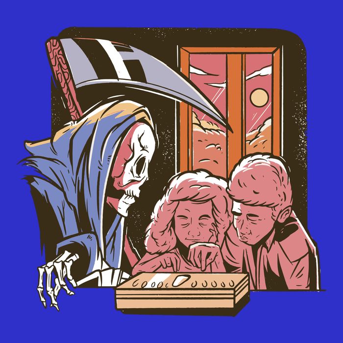Grim Reaper And Children Horror Baby Bodysuit