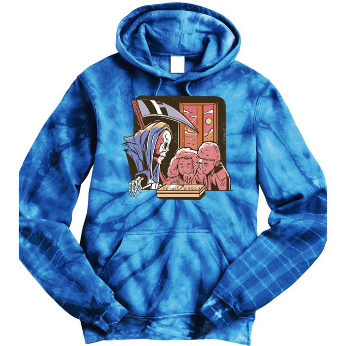 Grim Reaper And Children Horror Tie Dye Hoodie