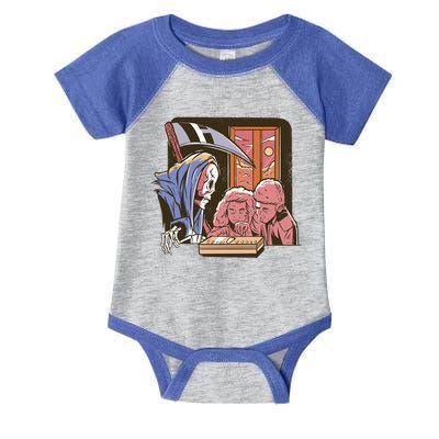 Grim Reaper And Children Horror Infant Baby Jersey Bodysuit