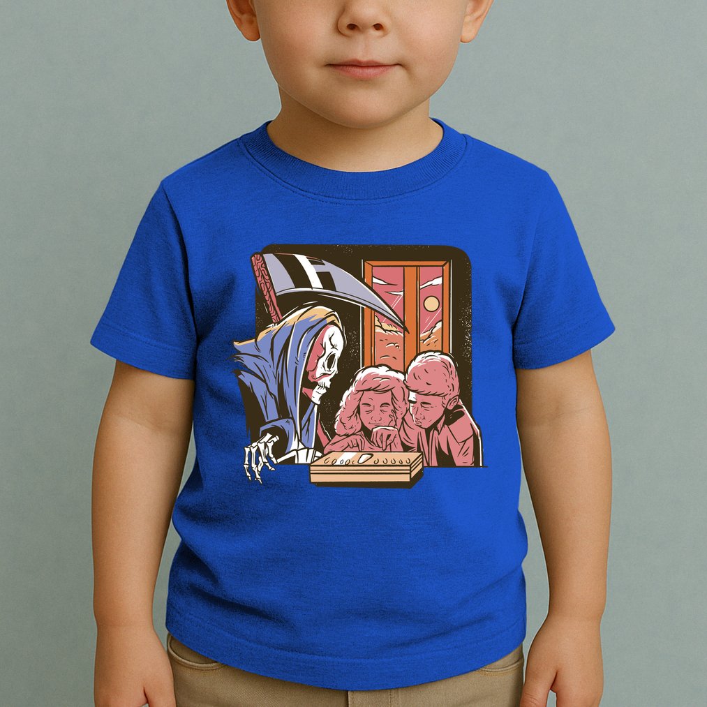 Grim Reaper And Children Horror Toddler T-Shirt