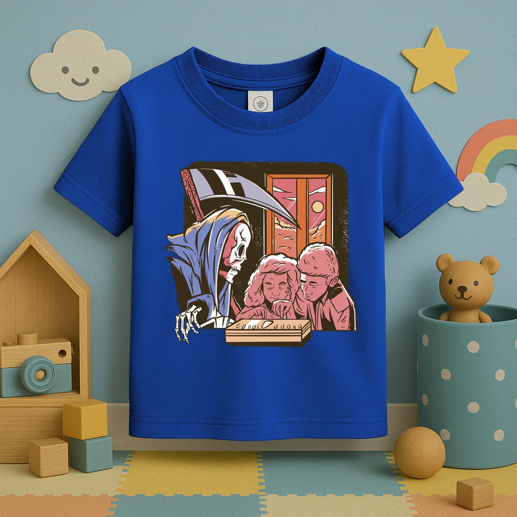 Grim Reaper And Children Horror Toddler T-Shirt