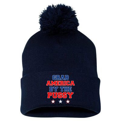 Grab America By The Pussy Donald Trump President Pom Pom 12in Knit Beanie