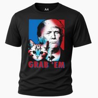 Grab 'Em Cat Funny Pro Trump Performance Shirt
