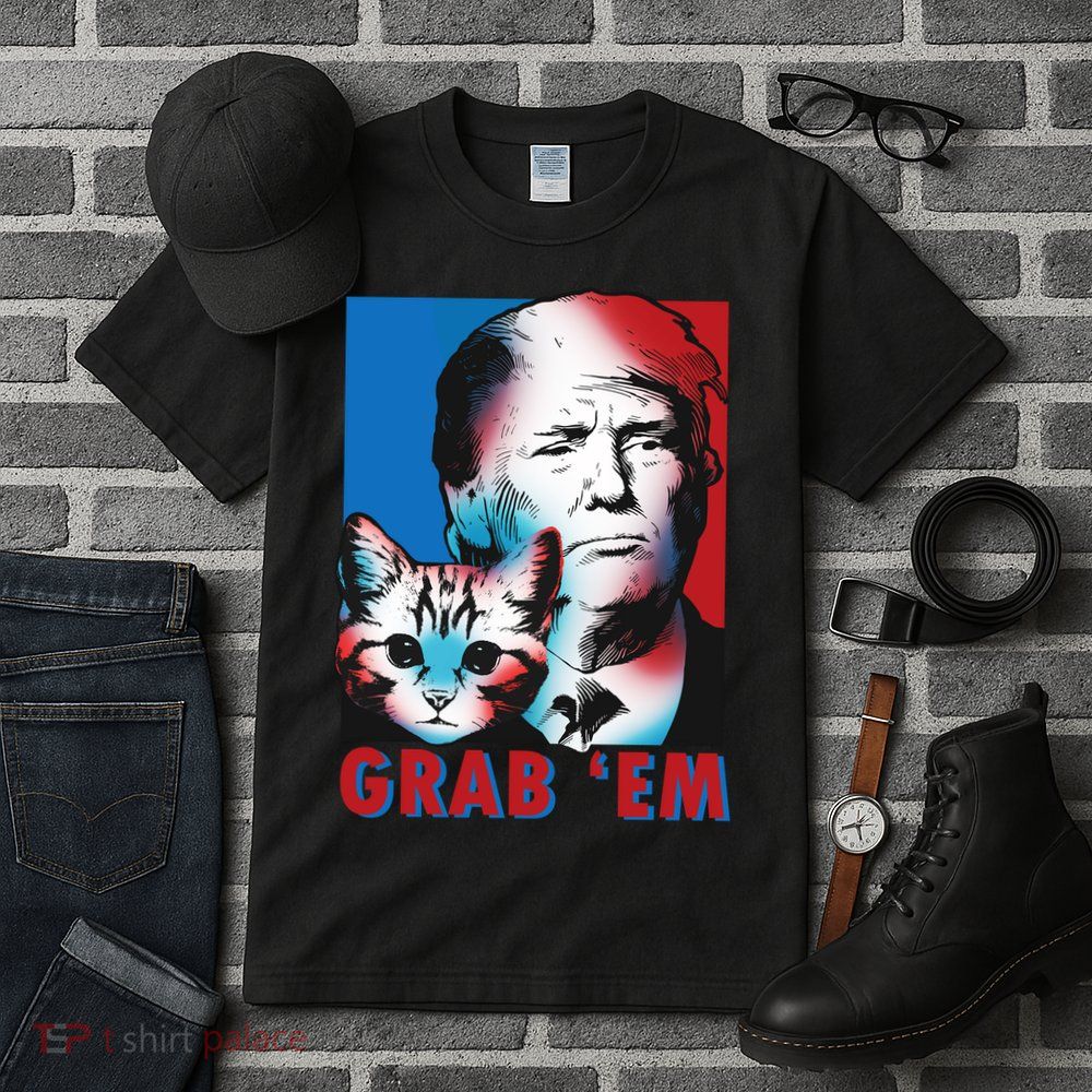 Grab 'Em Cat Funny Pro Trump Tall T-Shirt