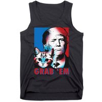 Grab 'Em Cat Funny Pro Trump Tank Top